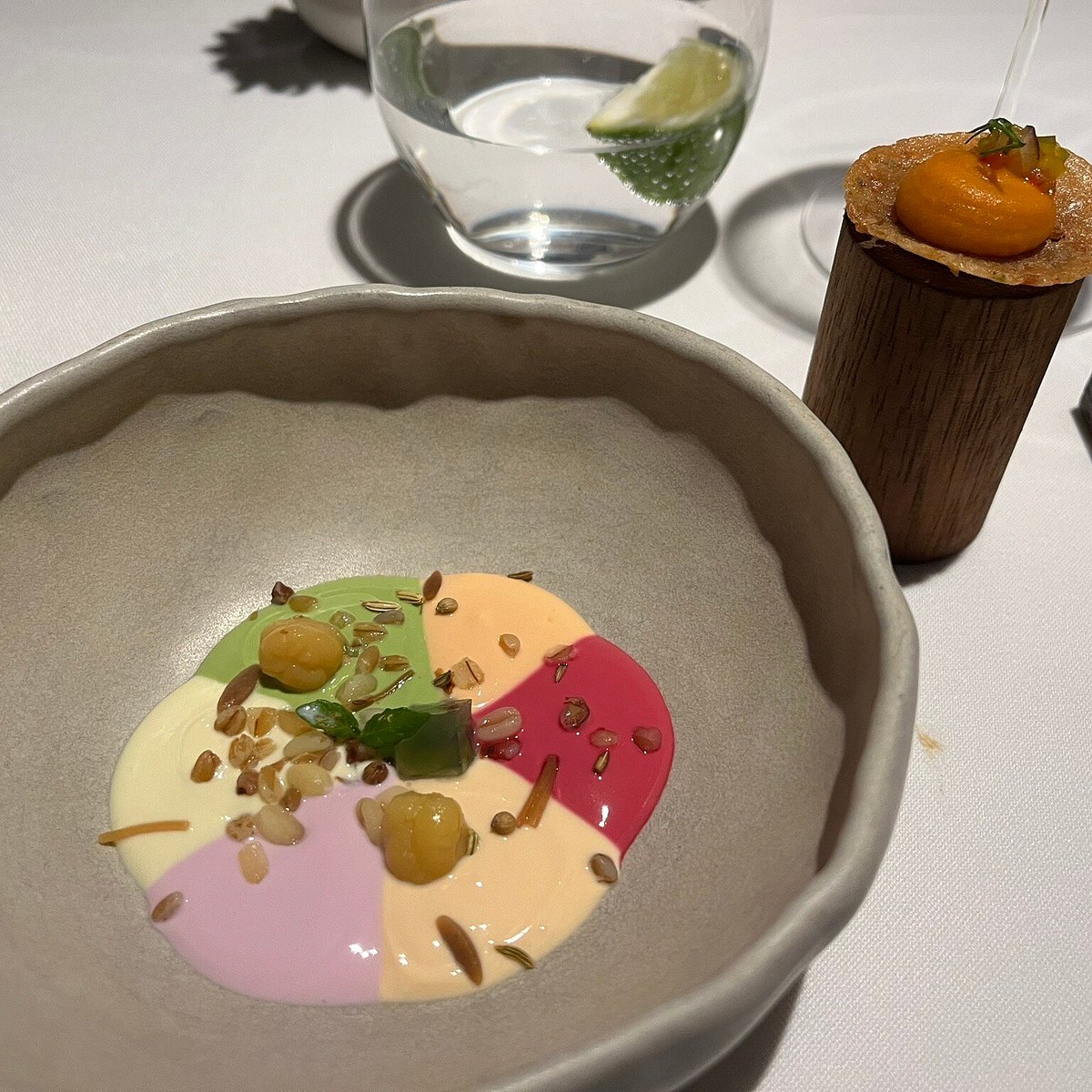 Neolokal signature dishes Seasonal multi-course tasting menus inspired by traditional Turkish dishes.